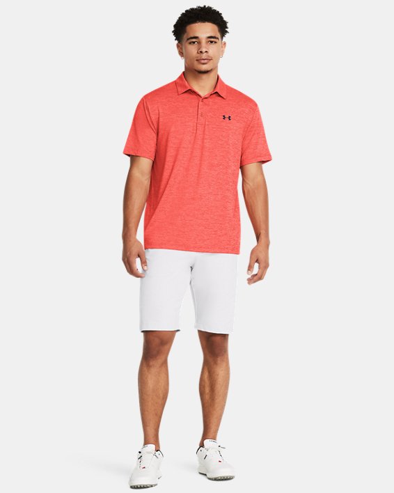 Men's UA Playoff Heather Polo, Red, pdpMainDesktop image number 2